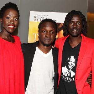 Kuoth Wiel, Arnold Oceng and Emmanuel Jal at The Good Lie screening in New York, on behalf of UNICEF.