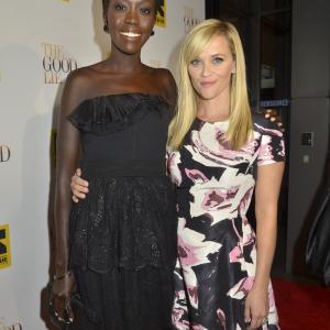 DC Premiere of Warner Bros The Good Lie Washington DC Sept 17 Actresses Kuoth Wiel and Reese Witherspoon attend the DC premiere of THE GOOD LIE on Wednesday Sept 17th at the Newseum in Washington dc Photo by Kris Connor for Warner Bros 2014