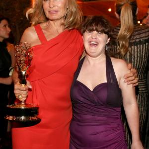 Jessica Lange and Jamie Brewer at event of The 64th Primetime Emmy Awards 2012