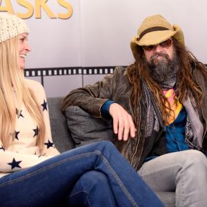 Sheri Moon Zombie and Rob Zombie at event of The IMDb Studio 2015