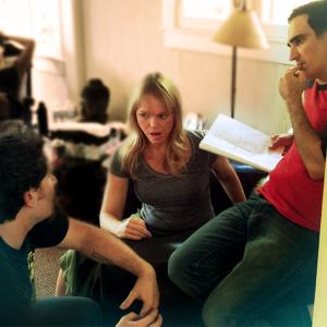 Working with actors; Lauren Bowles and Patrick Fischler for award-winning comedy short film, THE TEST.