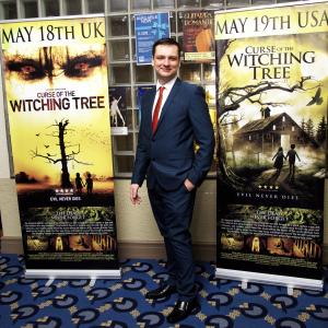 Actor James Sibley, PC Greaves froom Curse of the Witching Tree keeping law and order at premiere