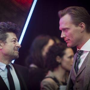 Paul Bettany and Andy Serkis at event of Kersytojai 2 2015