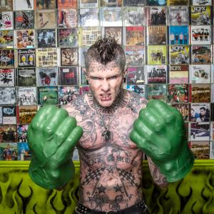 HULK themed shoot for Chunkie front cover of calender