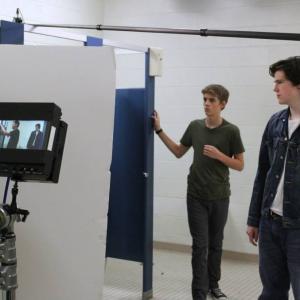 On the set of Locker 212 with Jacob Leinbach