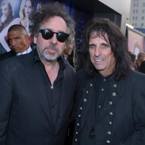 Tim Burton and Alice Cooper at event of Nakties seseliai (2012)
