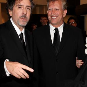 Tim Burton and Joe Roth at event of Alisa stebuklu salyje (2010)