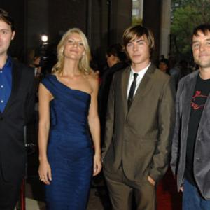 Claire Danes, Richard Linklater, Zac Efron and Christian McKay at event of Me and Orson Welles (2008)