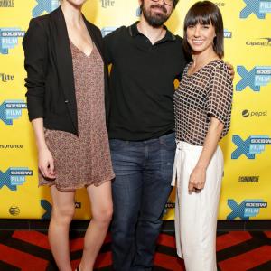 Constance Zimmer, Andrew Bujalski and Brooklyn Decker at event of Results (2015)