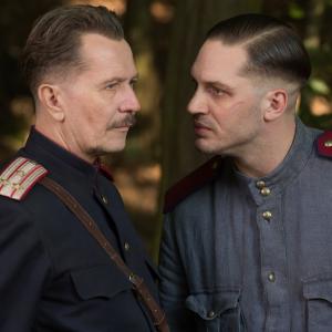 Still of Gary Oldman and Tom Hardy in Child 44 2015