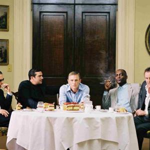 Still of Colm Meaney Daniel Craig Tom Hardy George Harris and Tamer Hassan in Layer Cake 2004