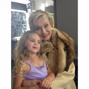 Alana Lasry with Cloris Leachman on the set of Happy Ending