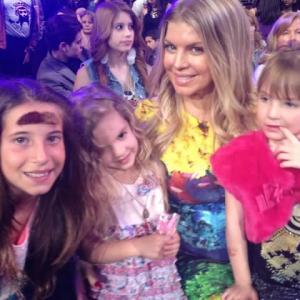 Alana and friend with Fergie at the Nickelodeon Kids Choice Awards 2013