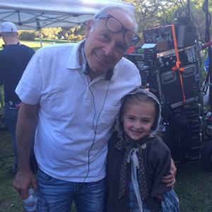 Isabella and Director Howie Duetch on set of True Blood