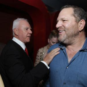 Malcolm McDowell and Harvey Weinstein at event of Halloween 2007