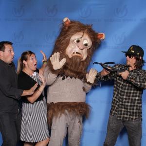 Kurt Dettbarn, Anique Robitaille, Sad Monster & Norman Reedus goofing around at Comic Con Chicago.