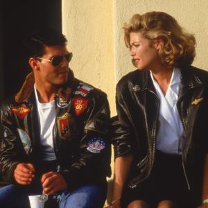 Still of Tom Cruise and Kelly McGillis in Top Gun 1986