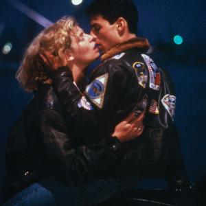 Still of Tom Cruise and Kelly McGillis in Top Gun 1986