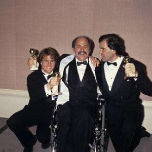 Tom Cruise with Ron Kovic and Oliver Stone at The 47th Golden Globe Awards