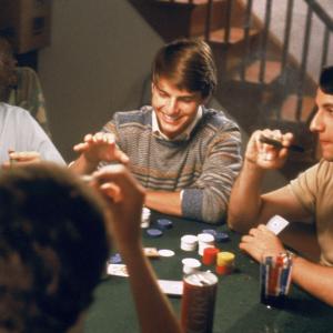 Still of Tom Cruise, Bronson Pinchot and Curtis Armstrong in Risky Business (1983)