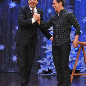 Tom Cruise and Jimmy Fallon at event of Late Night with Jimmy Fallon (2009)