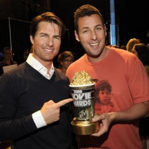 Tom Cruise and Adam Sandler at event of 2008 MTV Movie Awards 2008