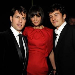 Tom Cruise Katie Holmes and Orlando Bloom