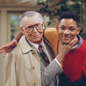 Still of Will Smith and Milton Berle in The Fresh Prince of BelAir 1990