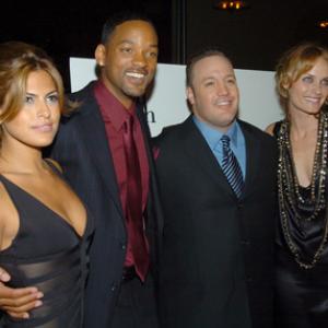 Will Smith, Amber Valletta, Kevin James and Eva Mendes at event of Hitch (2005)