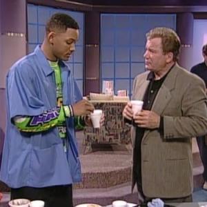 Still of Will Smith and William Shatner in The Fresh Prince of BelAir 1990