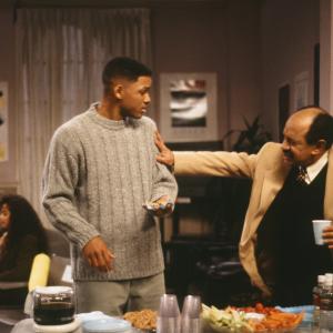 Still of Will Smith and Sherman Hemsley in The Fresh Prince of BelAir 1990