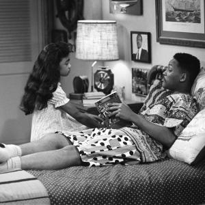 Still of Will Smith and Tatyana Ali in The Fresh Prince of BelAir 1990
