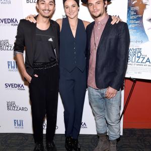 Shailene Woodley Mark Indelicato and Shiloh Fernandez at event of White Bird in a Blizzard 2014