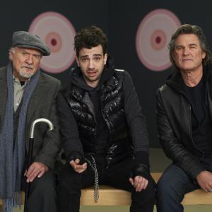 Still of Kurt Russell Jay Baruchel and Kenneth Welsh in The Art of the Steal 2013