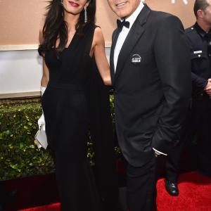 George Clooney and Amal Clooney at event of 72nd Golden Globe Awards 2015