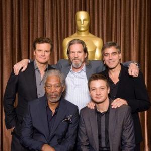 George Clooney Colin Firth Morgan Freeman Jeff Bridges and Jeremy Renner