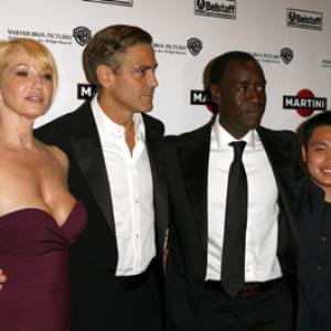 George Clooney Ellen Barkin Don Cheadle and Shaobo Qin at event of Oceans Thirteen 2007