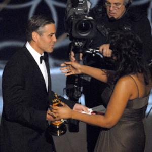 George Clooney and Jennifer Hudson at event of The 79th Annual Academy Awards 2007