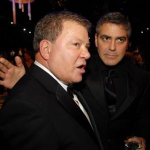George Clooney and William Shatner at event of 12th Annual Screen Actors Guild Awards (2006)