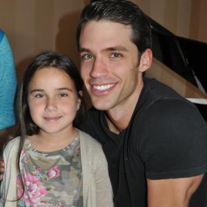 Emily Grace Ranieri and David Gregory on the set of 