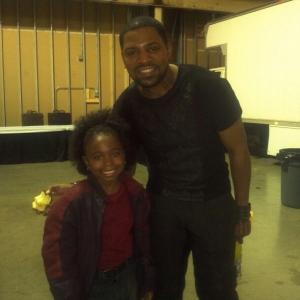 McKenzie and Mekhi Phifer Taking a break during the filming of the movie Divergent McKenzie was cast as a Dauntless Kid