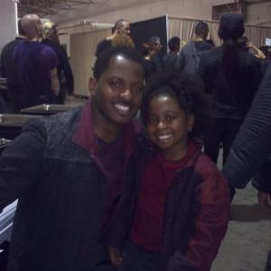 McKenzie and her Real DadActorModel Anthony Franklin Divergent The movie Dauntless Kid  Dauntless Guard! Daddy  Me Acting in a scene together 