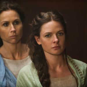 Still of Minnie Driver and Rebecca Ferguson in The Red Tent 2014
