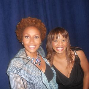 Nicole takes photo with legendary actress Jennifer Lewis at the American Black Film festival in NYC