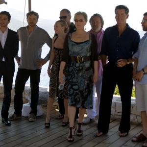 Pierce Brosnan, Colin Firth, Meryl Streep, Dominic Cooper and Amanda Seyfried at event of Mamma Mia! (2008)