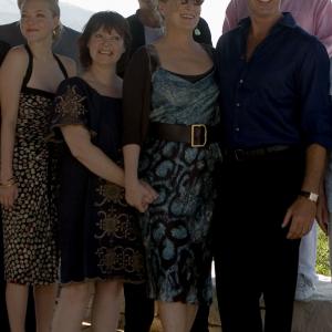Pierce Brosnan, Meryl Streep, Catherine Johnson and Amanda Seyfried at event of Mamma Mia! (2008)