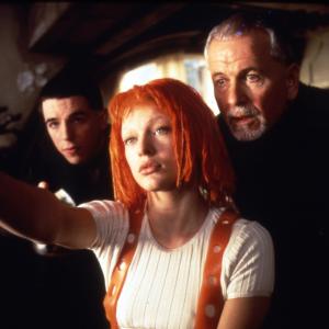 Still of Milla Jovovich Ian Holm and Charlie CreedMiles in Penktasis elementas 1997