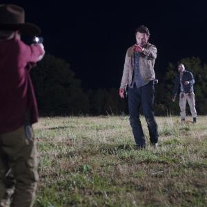 Still of Andrew Lincoln Jon Bernthal and Chandler Riggs in Vaikstantys numireliai 2010