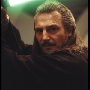 Still of Liam Neeson in Zvaigzdziu karai epizodas I Pavojaus seselis 3D 1999