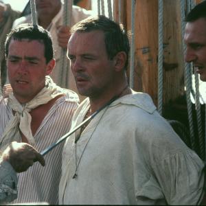 Still of Anthony Hopkins and Liam Neeson in The Bounty 1984